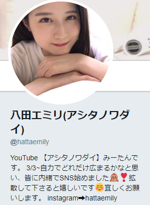アシタノワダイ みーたんがtwitter Instagramでの活動開始 意味深発言に期待の声 Logtube 国内最大級のyoutuber ユーチューバー ニュースメディア